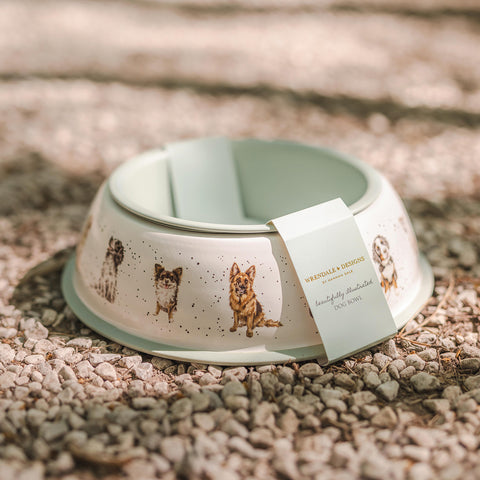 NEW - Wrendale - Metal Dog Bowl