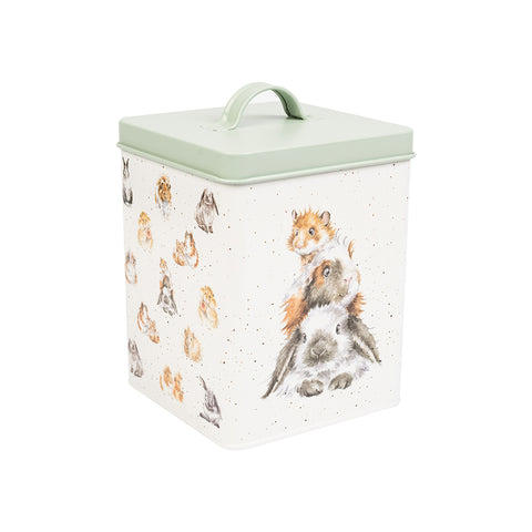 Wrendale - Guinea Pig & Rabbits Treat Tin - Square