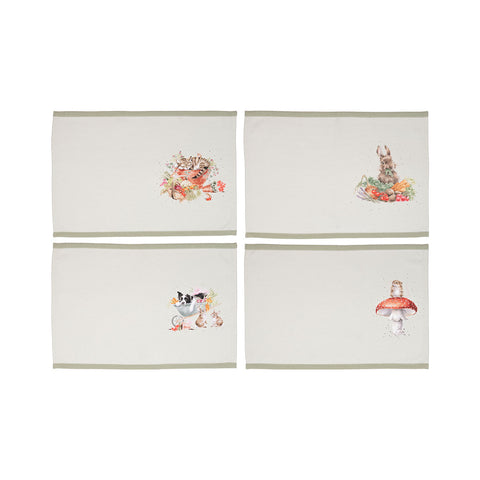 NEW - Wrendale - Fabric Placemats