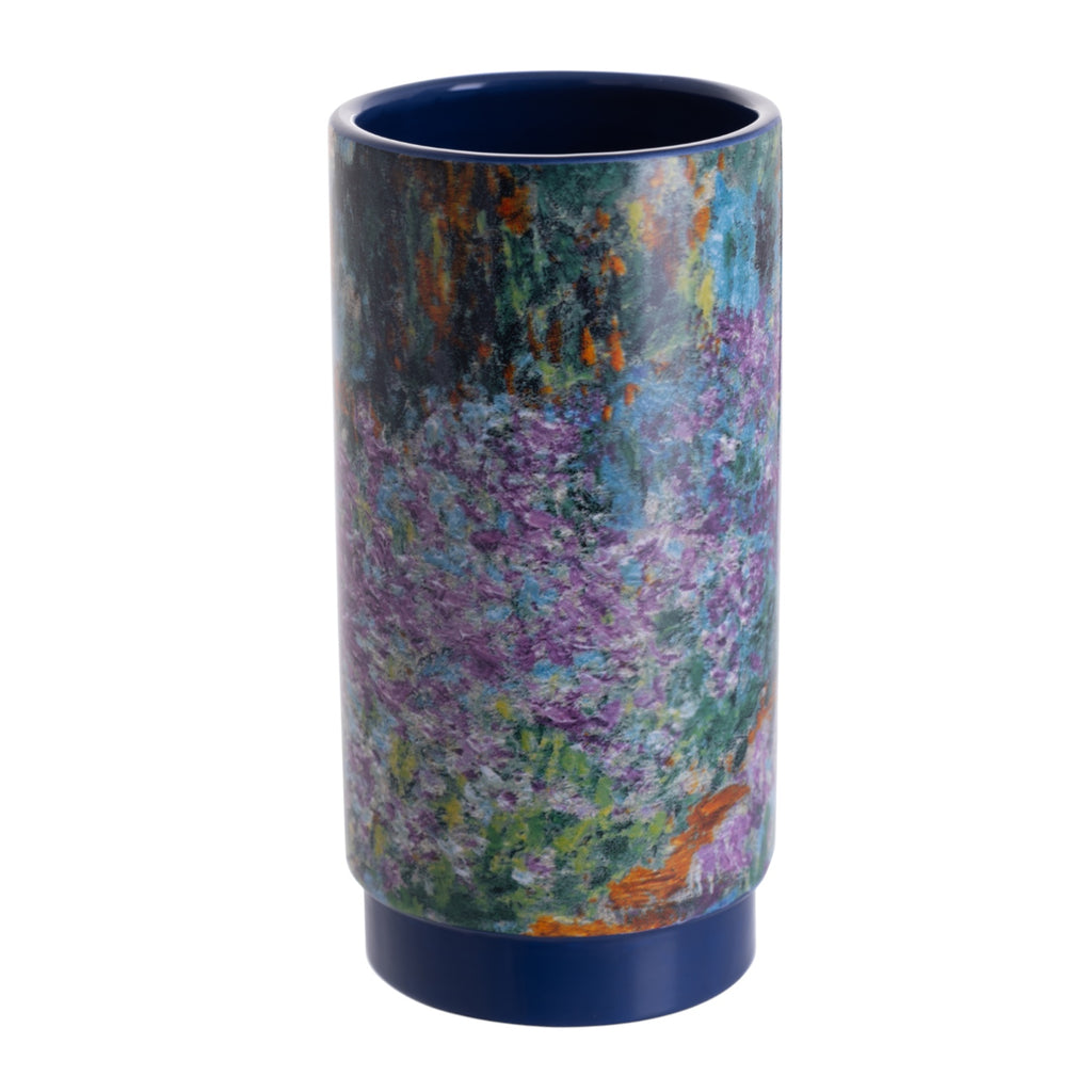 NEW - John Beswick - Medium Art Pot - Monet Irises in Garden