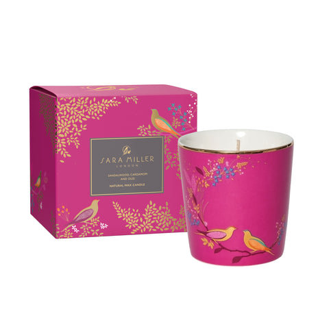 NEW - Sara Miller - Chelsea - Candle Jar - Sandalwood Cardamom & Oudwood