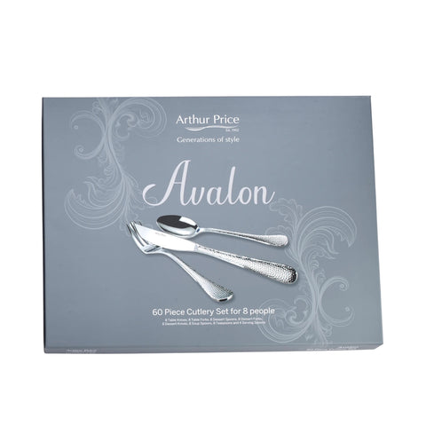 Arthur Price - Avalon - Stainless Steel - 60 Piece 8 Person Cutlery Set