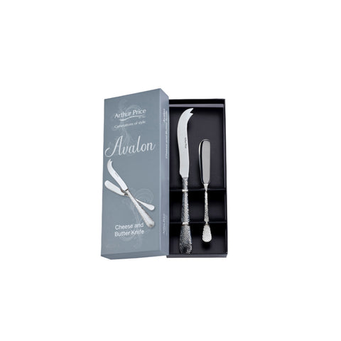 NEW - Arthur Price - Avalon - Stainless Steel - Cheese and Butter Knife Set