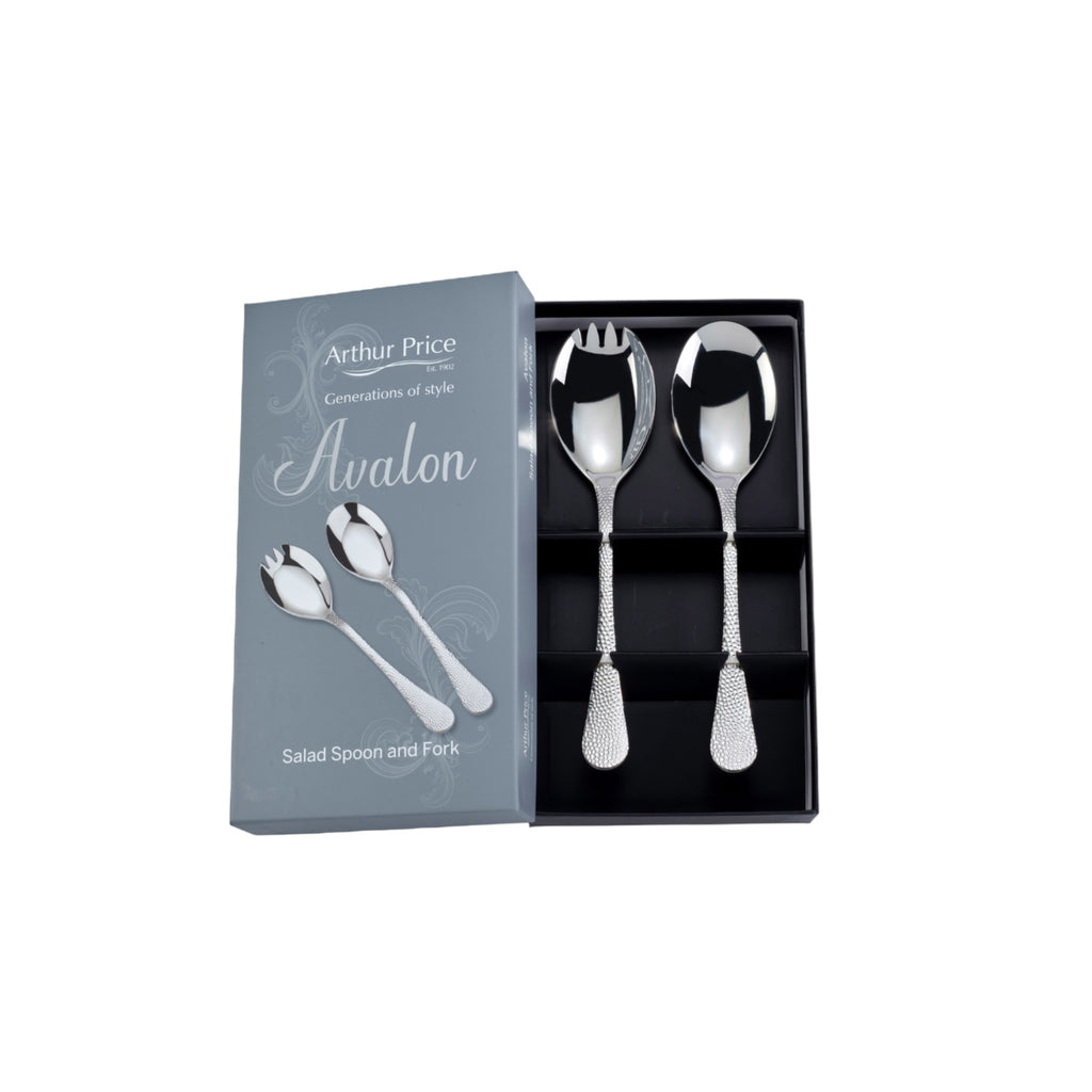 NEW - Arthur Price - Avalon - Stainless Steel - Pair of Salad Servers Set