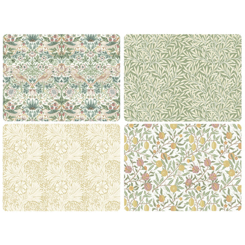 NEW - Morris & Co - Box Set of 4 Extra Large Placemats - Simply Mixed