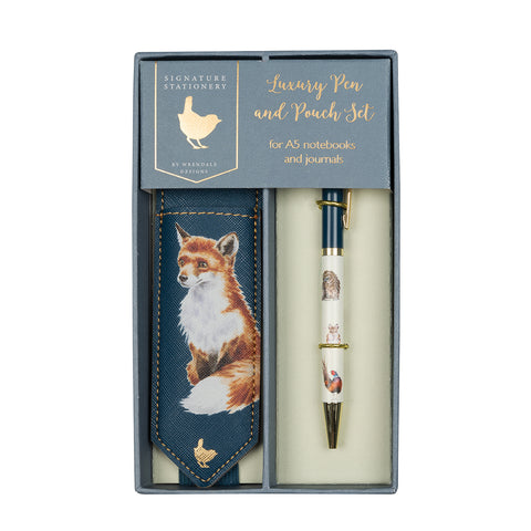 NEW - Wrendale - Luxury Pen & Pouch Set