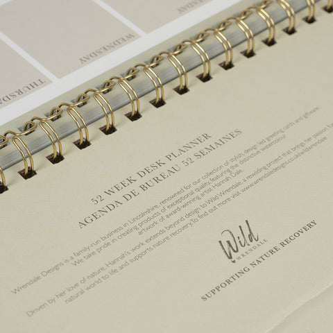 Wrendale - Luxury Weekly Desk Planner