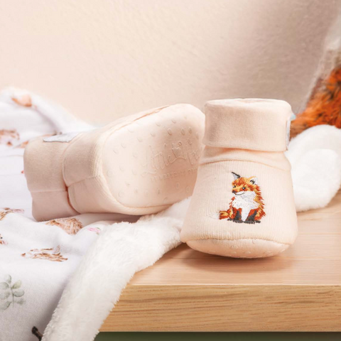 NEW - Wrendale - Little Wren Baby Collection - Embroidered Booties