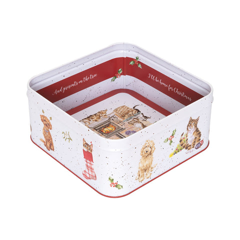 NEW - Wrendale - Christmas - Square Tin - Country Kitchen