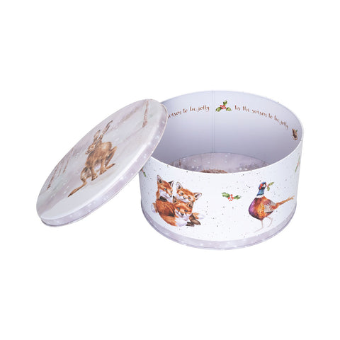 NEW - Wrendale - Christmas - Round Tin - Winter Woodland