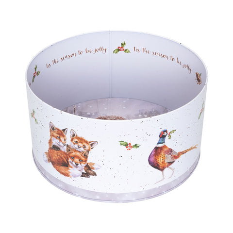 NEW - Wrendale - Christmas - Round Tin - Winter Woodland