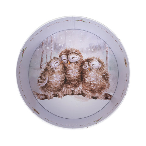 NEW - Wrendale - Christmas - Round Tin - Winter Woodland