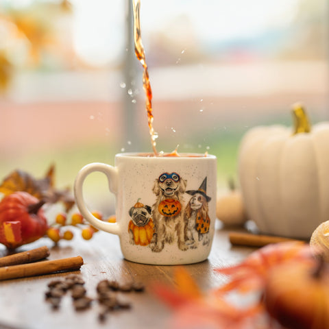 Wrendale - Halloween - Large Bone China Mug - Trick or Treat Halloween - Dogs