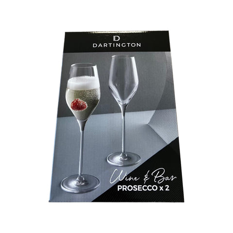 Dartington Crystal - Wine & Bar - Prosecco Glasses - Box Set of 2