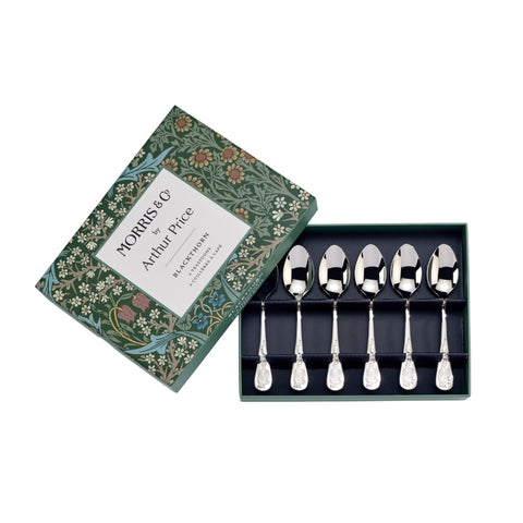 Arthur Price - Morris & Co - Black Thorn - Boxed Set of 6 Teaspoons