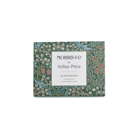 Arthur Price - Morris & Co - Black Thorn - Boxed Set of 6 Teaspoons