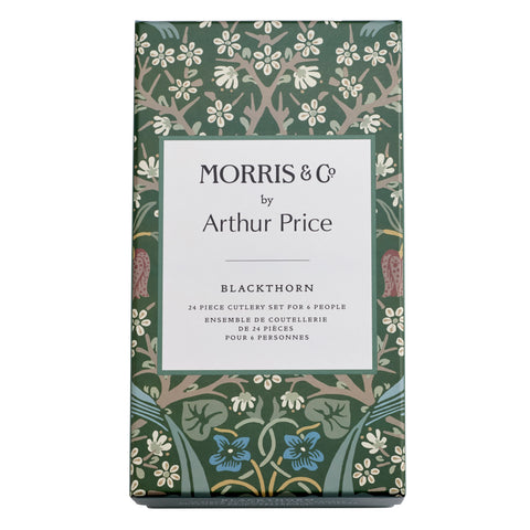 Arthur Price - Morris & Co - Black Thorn - 24 Piece Boxed Set