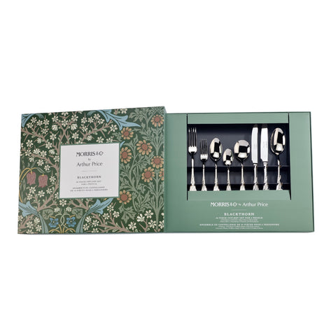 Arthur Price - Morris & Co - Black Thorn - 44 Piece Boxed Set