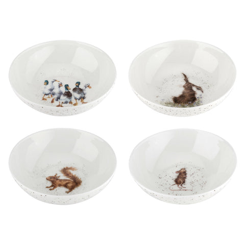 Wrendale - Set of 4 Cereal Bowls - 15.3cm / 6" - Set A