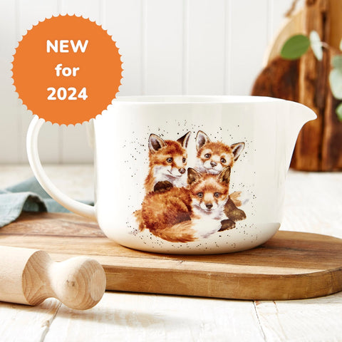 NEW - Wrendale - Large Mixing Jug - Foxes