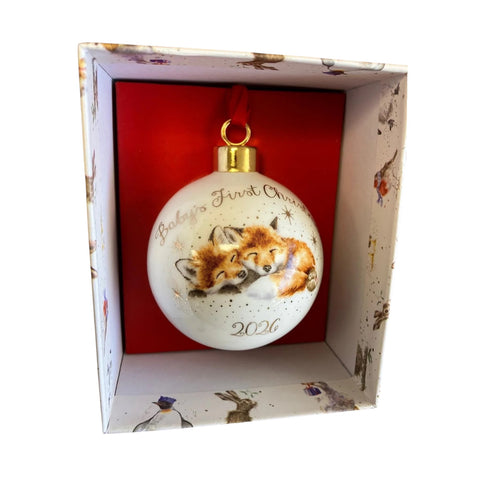NEW - LIMITED EDITION - Wrendale - Christmas - Little Wren Bauble - Baby's First Christmas 2026