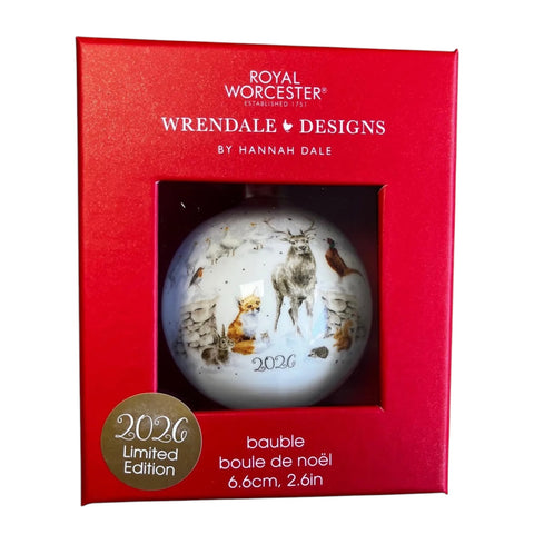 NEW - LIMITED EDITION - Wrendale - Christmas - Bauble Decoration - Annual 2026 Snow Place Like Home