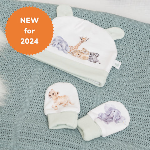 NEW - Wrendale - Little Wren Baby Collection - Hat & Mittens Gift Box