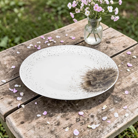 Wrendale - Large Round Platter 31cm / 12.25"  - Hedgehog