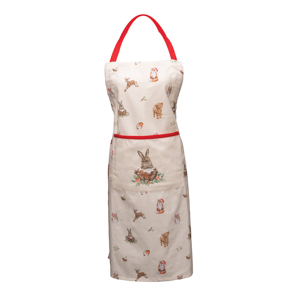 Wrendale - Christmas - Apron - Neutral Background Colour