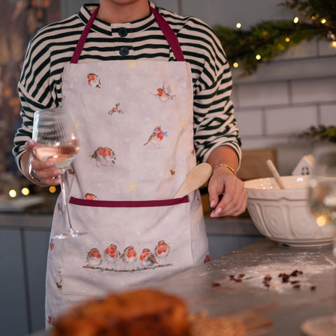 NEW - Wrendale - Christmas - Apron - Neutral Background Colour