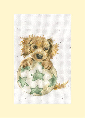 Bothy Threads - Wrendale - Greeting Card Cross Stitch Kit - Bouncing Birthday