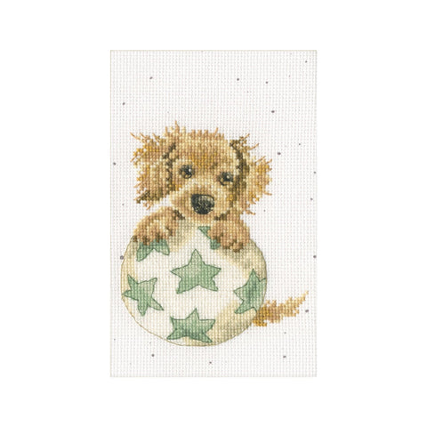 Bothy Threads - Wrendale - Greeting Card Cross Stitch Kit - Bouncing Birthday