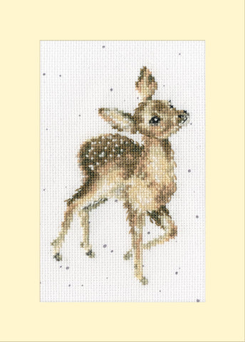 NEW - Bothy Threads - Wrendale - Greeting Card Cross Stitch Kit - Deerly Loved