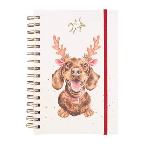 Wrendale - Christmas - Spiral Bound Blank Notebook - A5