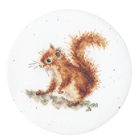Bothy Threads - Wrendale - Cross Stitch Kit - Acorns - Squirrel