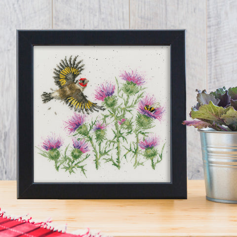 NEW - Bothy Threads - Wrendale - Cross Stitch Kit - Feathers And Thistles