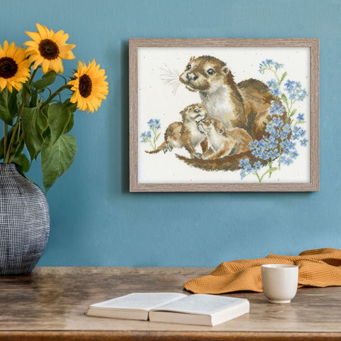 NEW - Bothy Threads - Wrendale - Cross Stitch Kit - Otterly Adorable