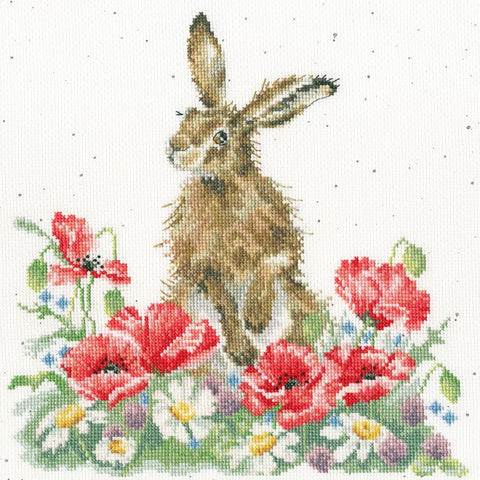 NEW - Bothy Threads - Wrendale - Cross Stitch Kit - Field of Flowers