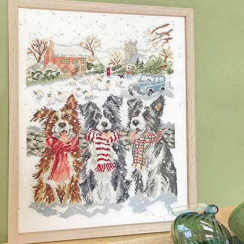 NEW - Bothy Threads - Wrendale - Cross Stitch Kit - While Shepherds Watched