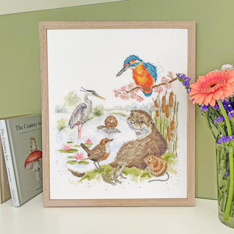 NEW - Bothy Threads - Wrendale - Cross Stitch Kit - The Water's Edge