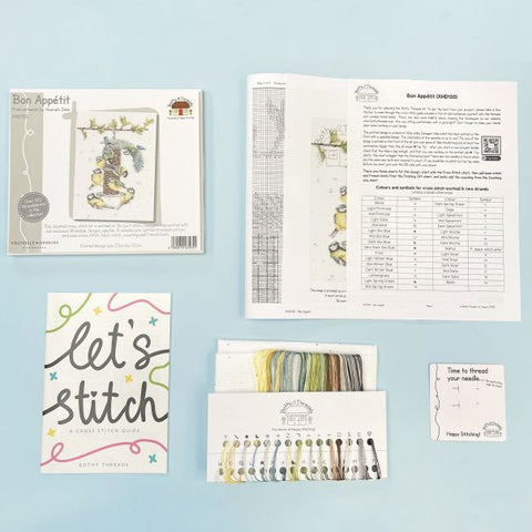 NEW - Bothy Threads - Wrendale - Cross Stitch Kit - Bon Appetit