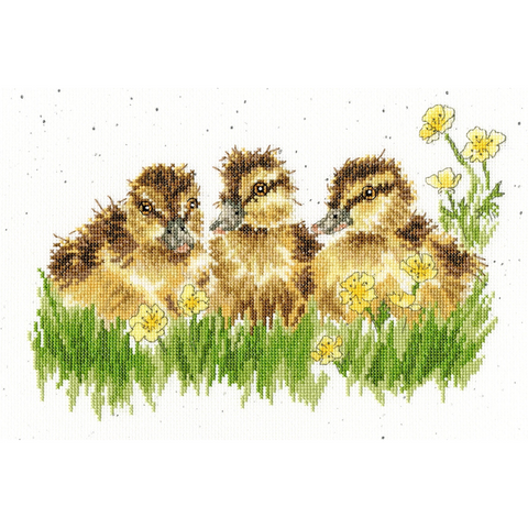 Bothy Threads - Wrendale - Cross Stitch Kit - Buttercup - Ducklings