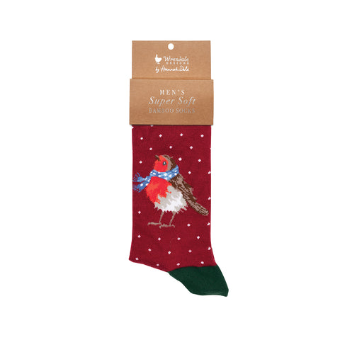 Wrendale - Christmas - Bamboo Socks - Men's One Size 7-11