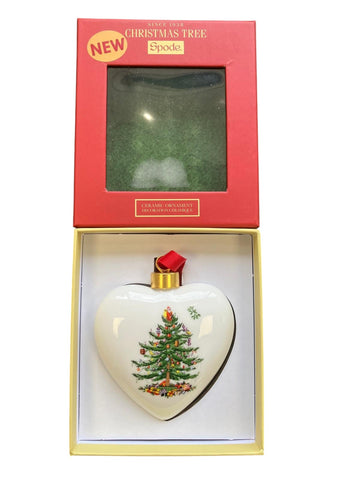 NEW - Spode Christmas Tree - Decoration - Tree Puffed Heart Ornament