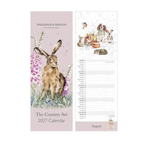NEW - Wrendale - The Country Set - Slim Calendar - 2027