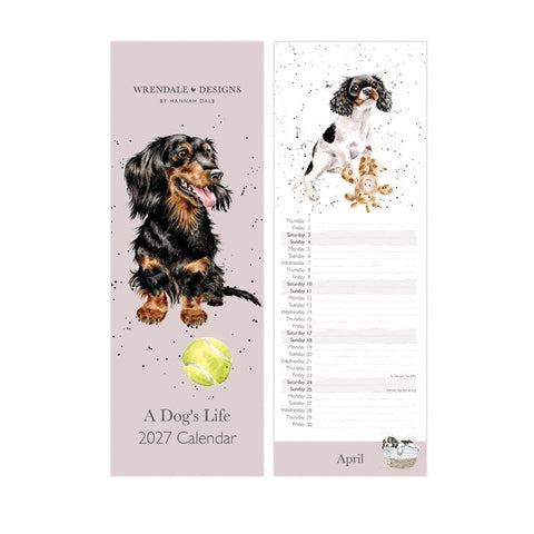 NEW - Wrendale - A Dog's Life - Slim Calendar - 2027