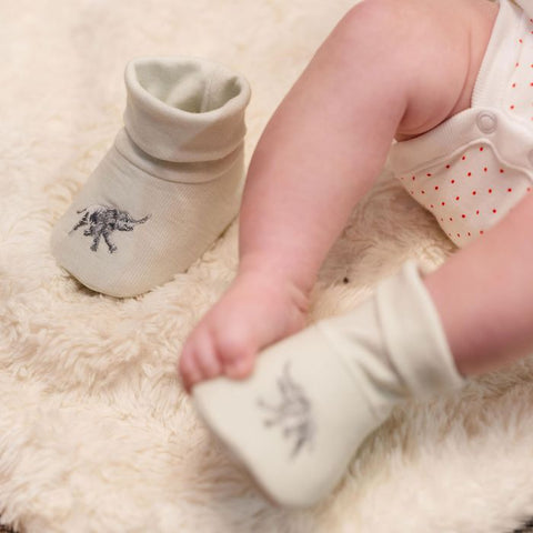 NEW - Wrendale - Little Wren Baby Collection - Embroidered Booties