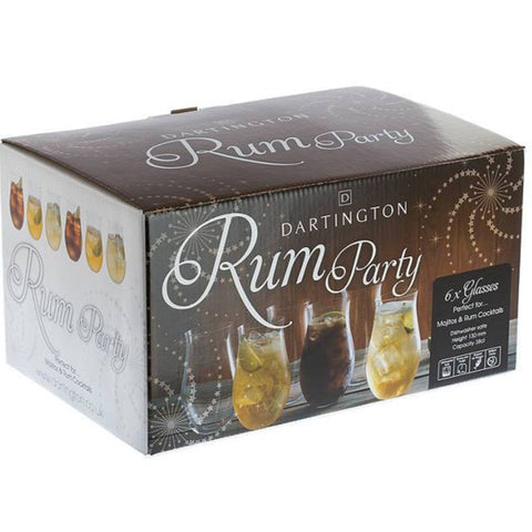 Dartington Crystal - Party Packs -  Rum Tumblers - Box Set of 6