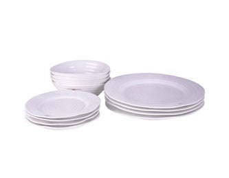 Sophie Conran - 12 Piece White Rimmed Dinner Service