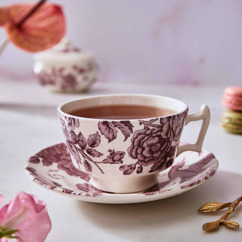 Spode - Kingsley - Teacup & Saucer - White